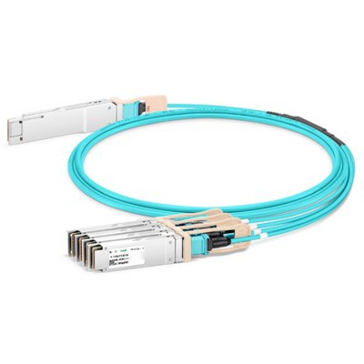 200 גרם QSFP56 עד 4X 50G SFP56 כבל אופטי פעיל (AOC), 1M -20 m